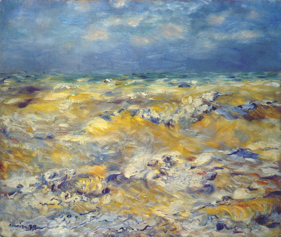 Seascape near berneval - Pierre-Auguste Renoir painting on canvas